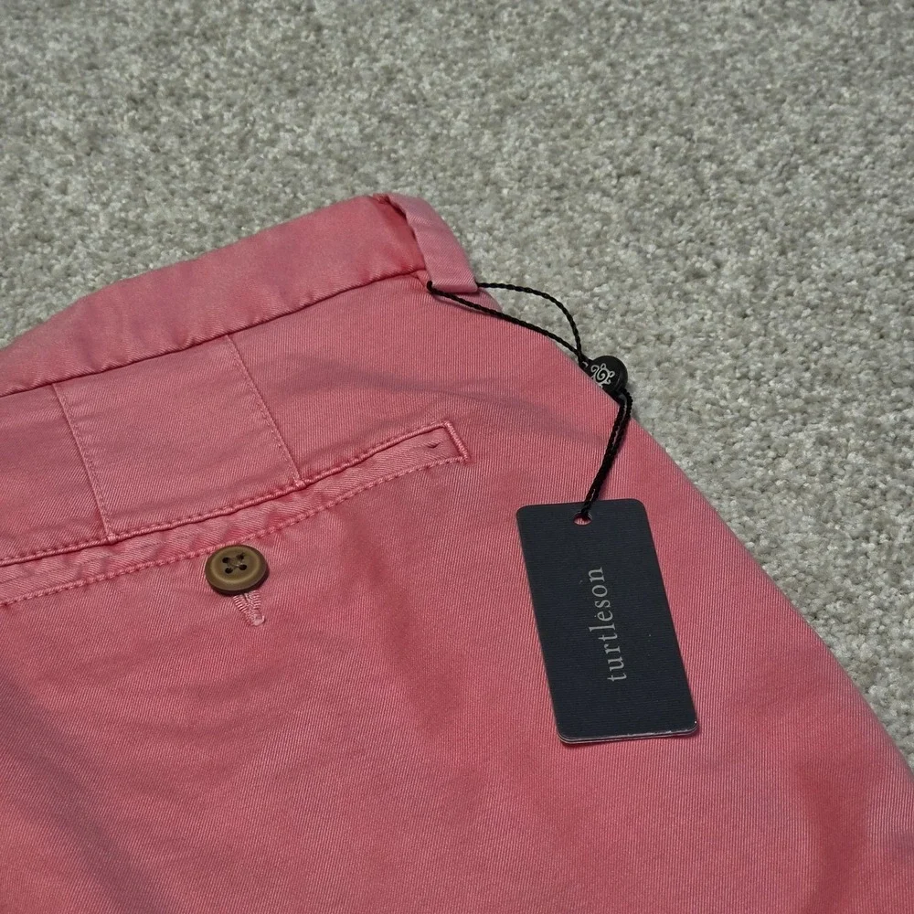 Turtleson Lawton Performance Shorts Men's Sz 33 Coral‎ NEW $110 Golf Preppy